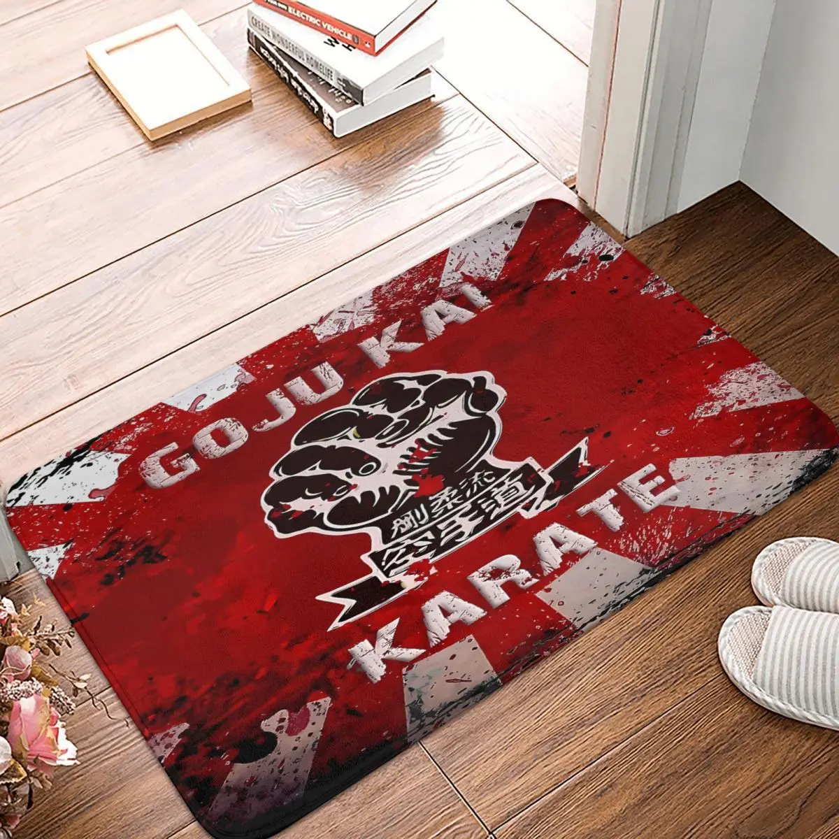 Goju Kai Emblem And Budo 40x60cm Carpet Polyester Floor Mats Holiday Bathroom Everyday