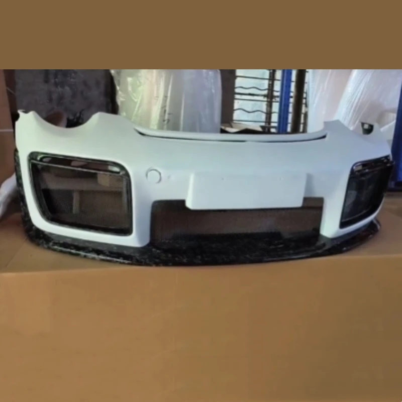 

Semi-Forged Carbon Fiber Front Bumper for Porsche 911 997 Modified to GT2 RS Style Car Front Bumper Auto Pat
