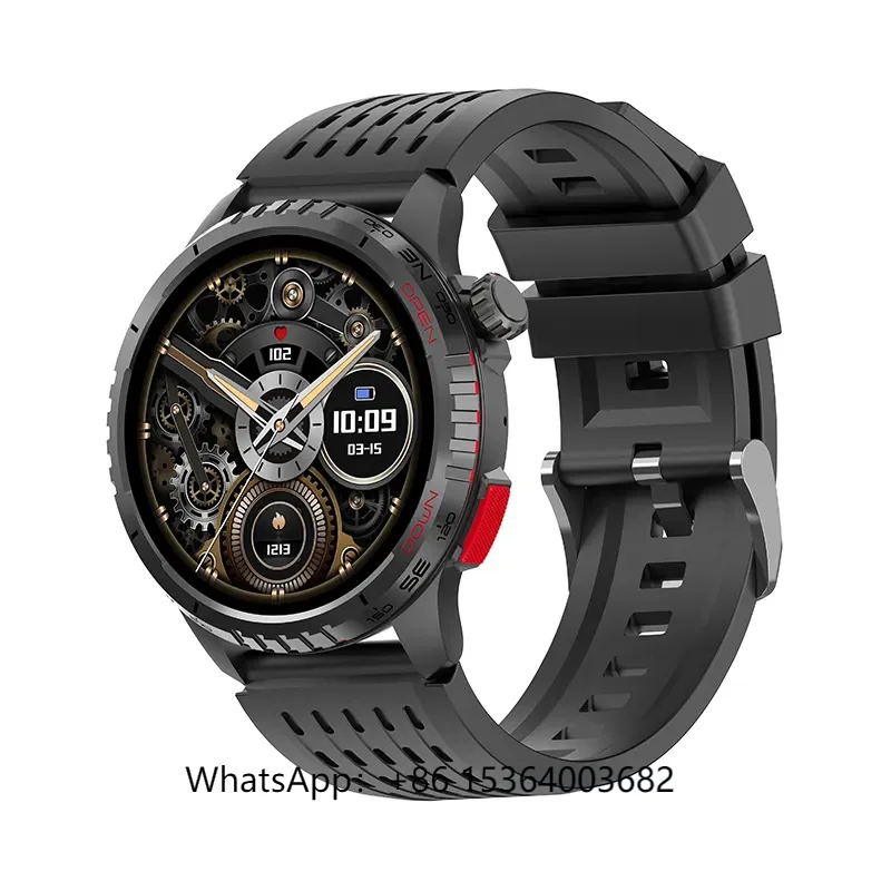 

1.43 Inch G11 Smart Watch Outdoor Sports Features 3 ATM Waterproof Barometer Compass GPS Sleep Tracker Calendar Silica Gel IP67
