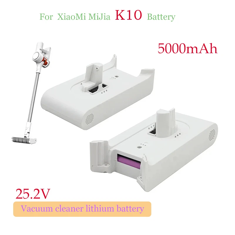 

Replacement Battery Pack For Xiaomi Mijia K10 Handheld Cordless Vacuum Cleaner 25.2v 3000mAh LI-ion Rechargeable Batteries