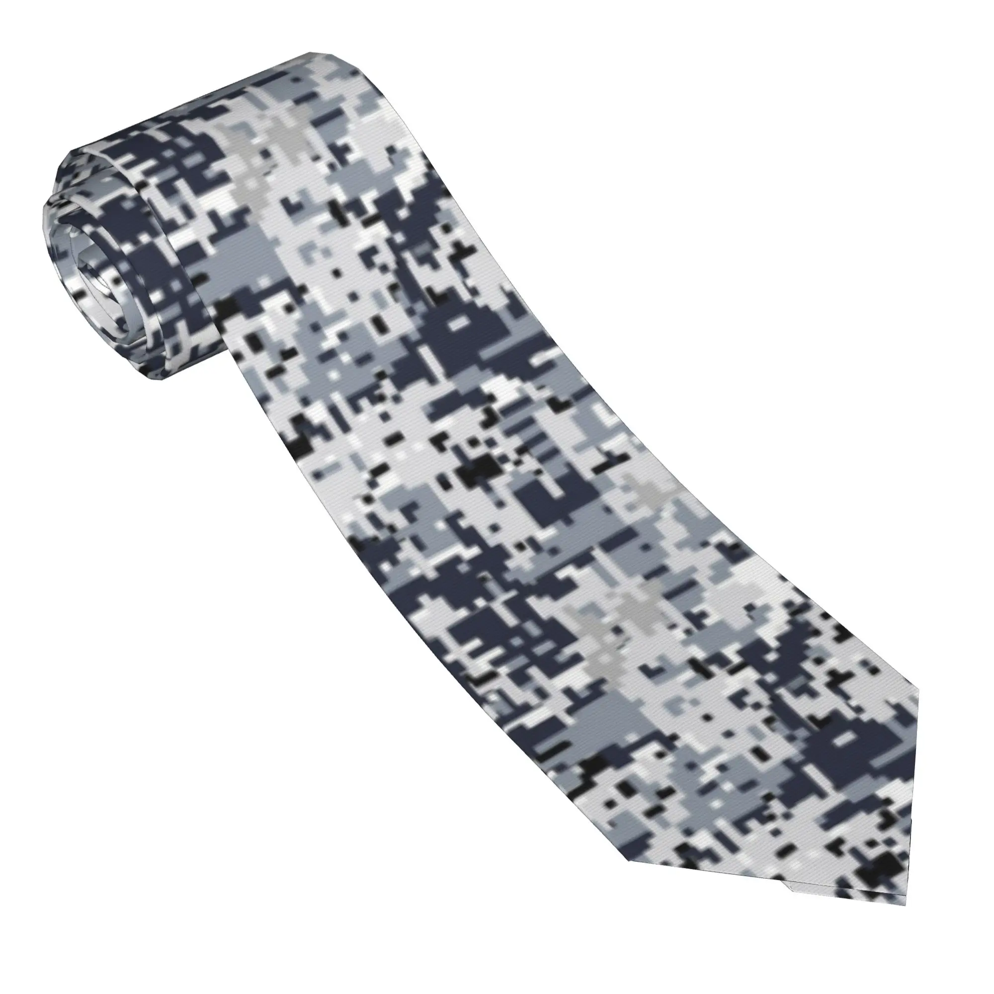 Urban Style Camouflage Neckties 8 cm Multicam Military Neck Tie for Mens Daily Wear Cravat Wedding Accessories Cosplay Props