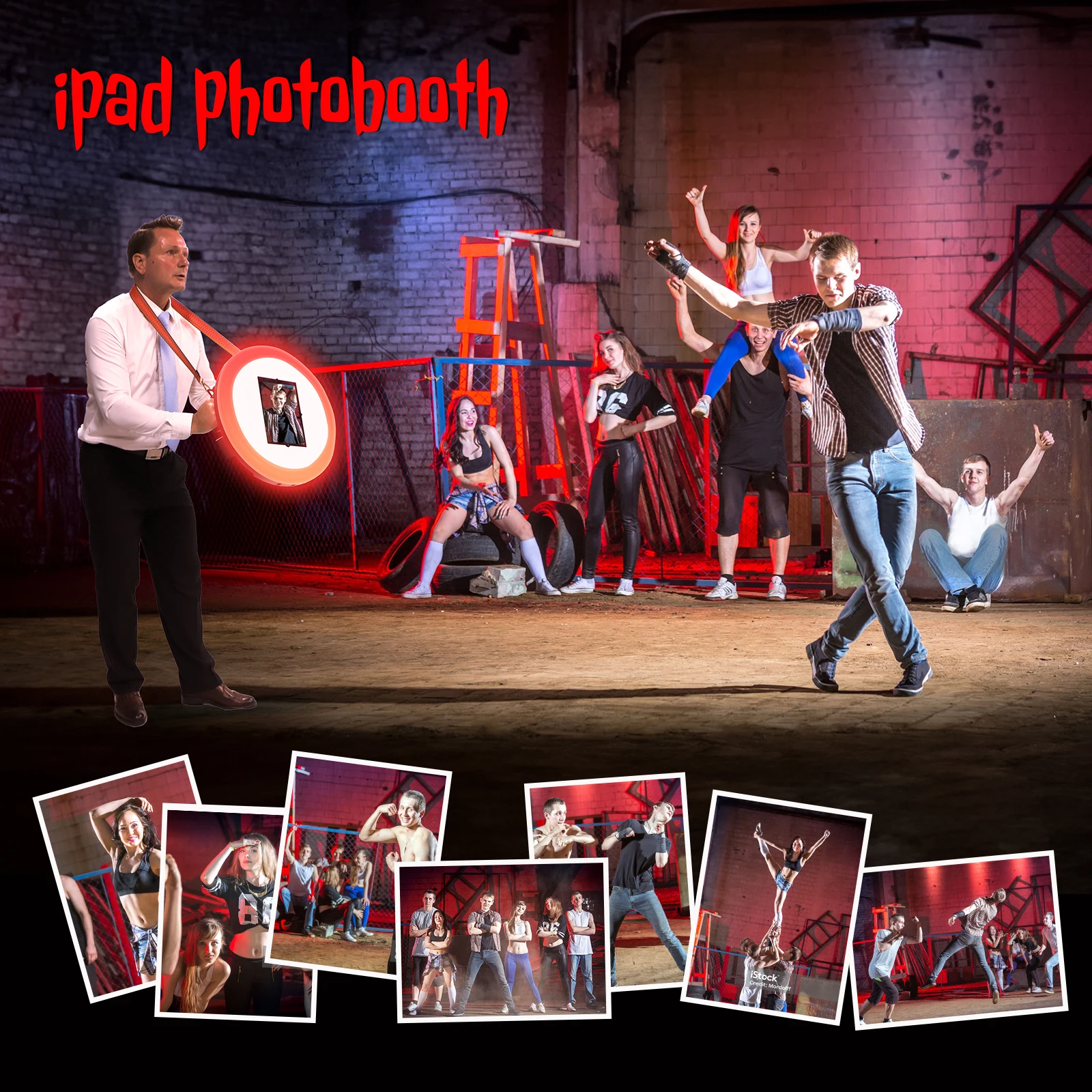 

Rgb Ringlight Ipad Photo Booth Portable Handheld Ipad Photobooth Events Party Selfie For Wedding Birthday