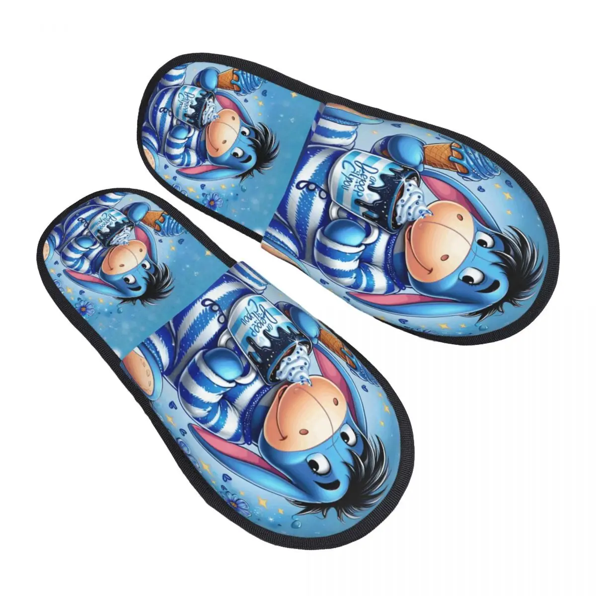 

Домашние тапочки «Уа» на заказ, женские удобные тапочки из пены с эффектом памяти, милые тапочки без шнуровки в стиле аниме с Винни-Пухом, отельские тапочки