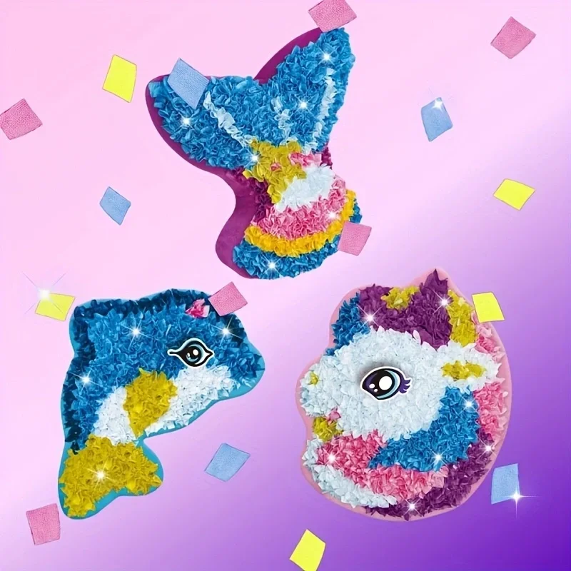 diy-punch-needle-pillow-kit-unicorn-mermaid-dolphin-fabric-cushion-handcraft-educational-toy-for-practicing-hands-on-skills