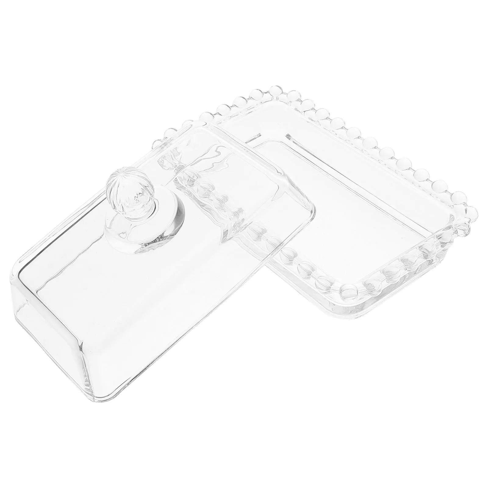 

Stylish Butter Storage Container Transparent Glass Butter Dish with Cover Ideal Gift for Friends Family Cream Cheese Container