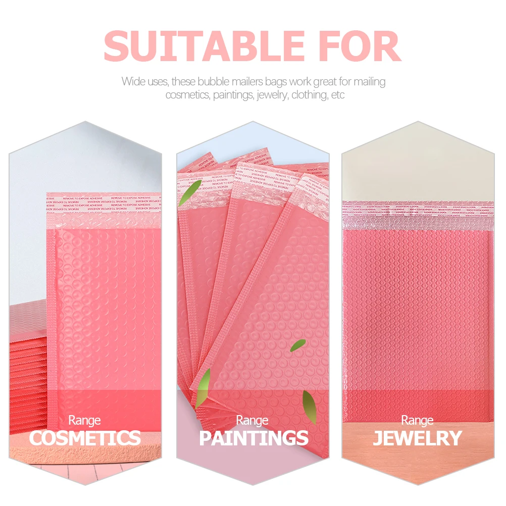 

20Pcs Bubble Mailers Padded Shipping Envelopes Self Seal Protective Mailers Packaging Bags for Cosmetics Jewelry Clothes