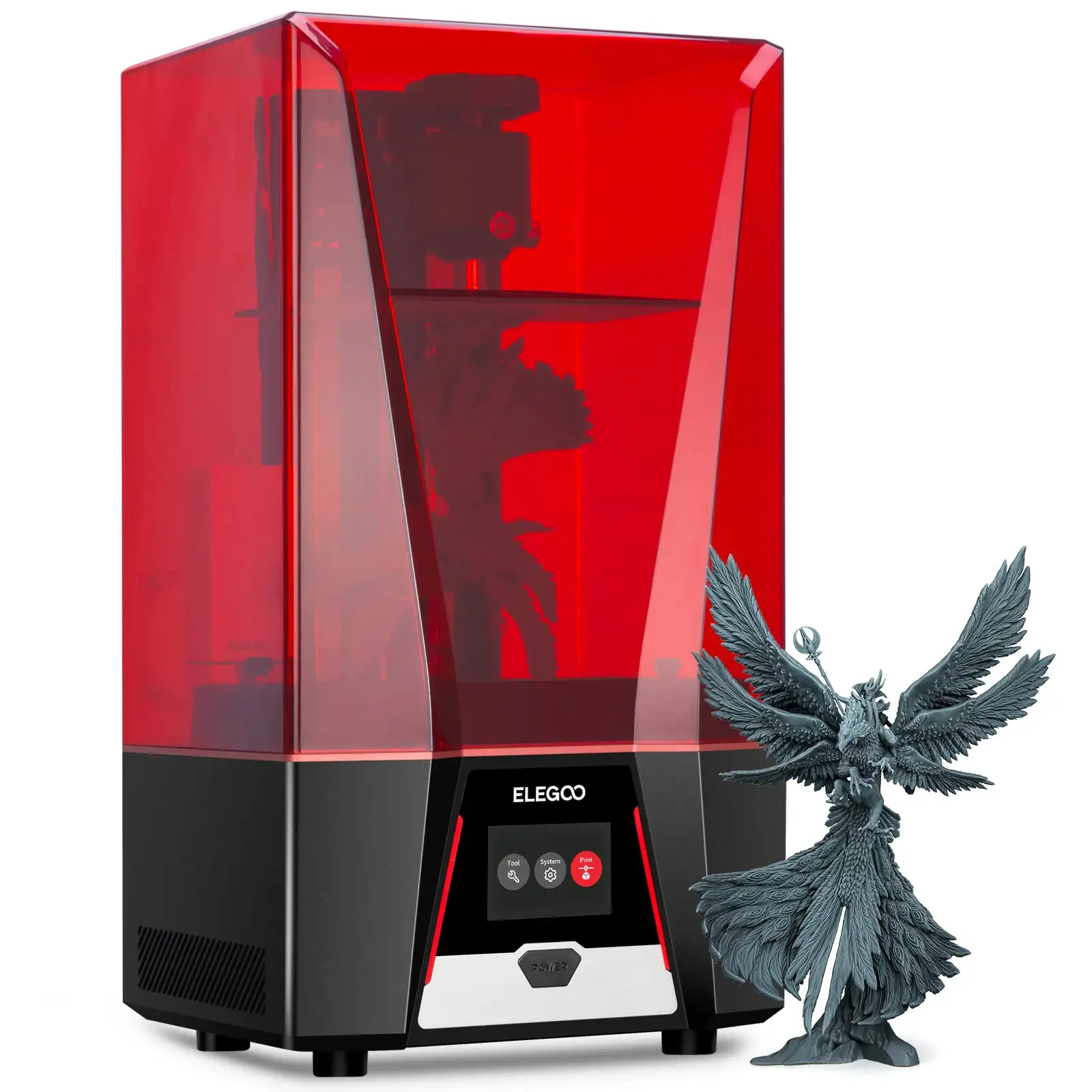 ELEGOO Saturn 2 8K 10inch MONO LCD resin 3D PRINTER 219x123x250mm / 8.62x4.84x9.84 inch 3d printing machine impresora 3d