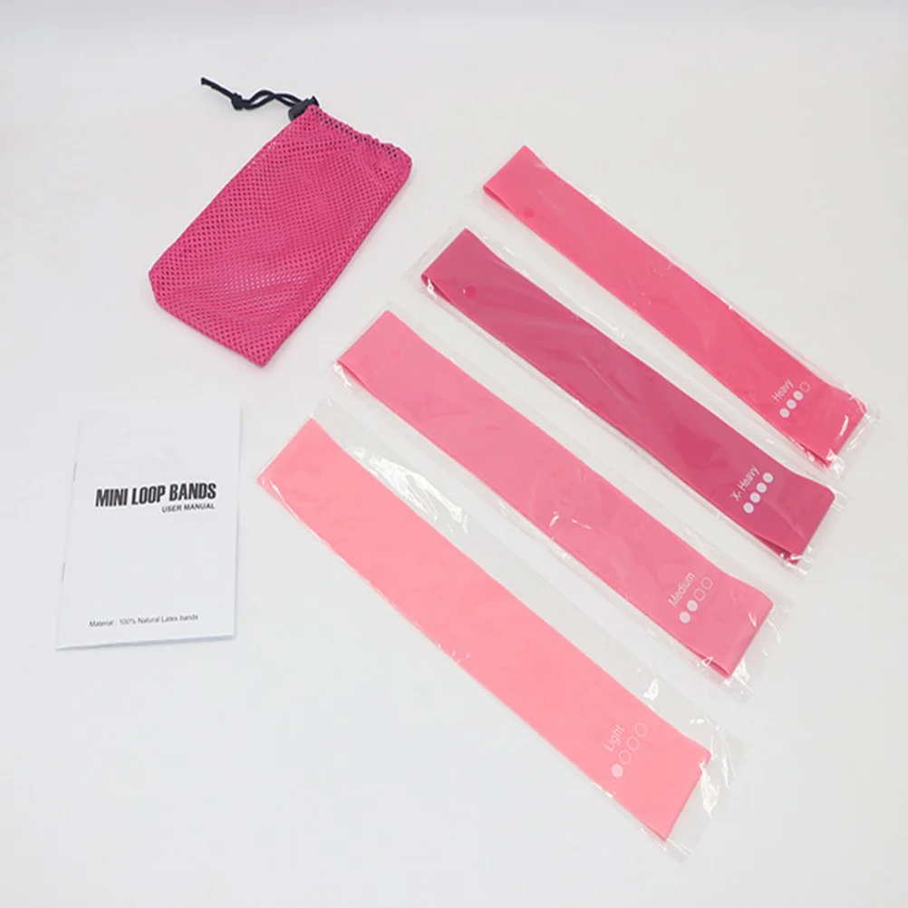 

4pcs Yoga Resistance Band Lightweight Portable Fitness Loop For Exercise Training Pilates Bodybuilding Workout Tool Muscle