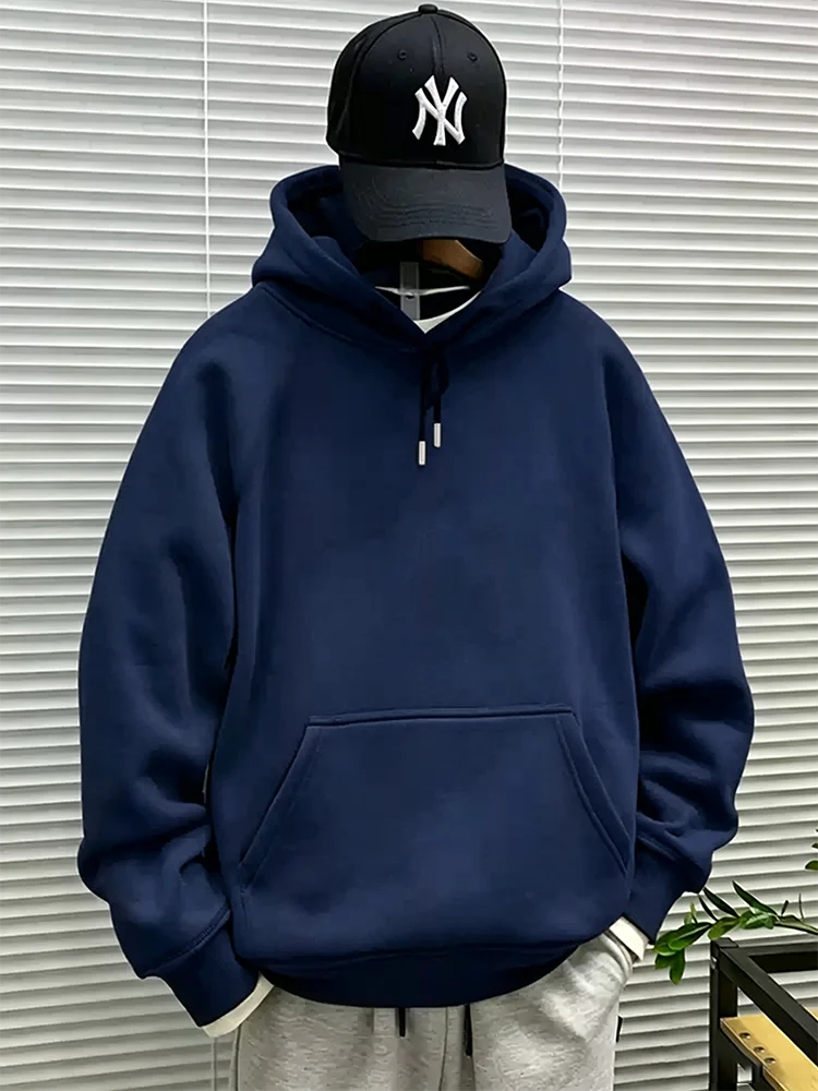 Herren Casual Hoodies Damen Fleece Warme Hoodies Frühling Herbst Pullover Mode Schwarz Mehrfarbig Übergroße Sweatshirts Top – Detail 8