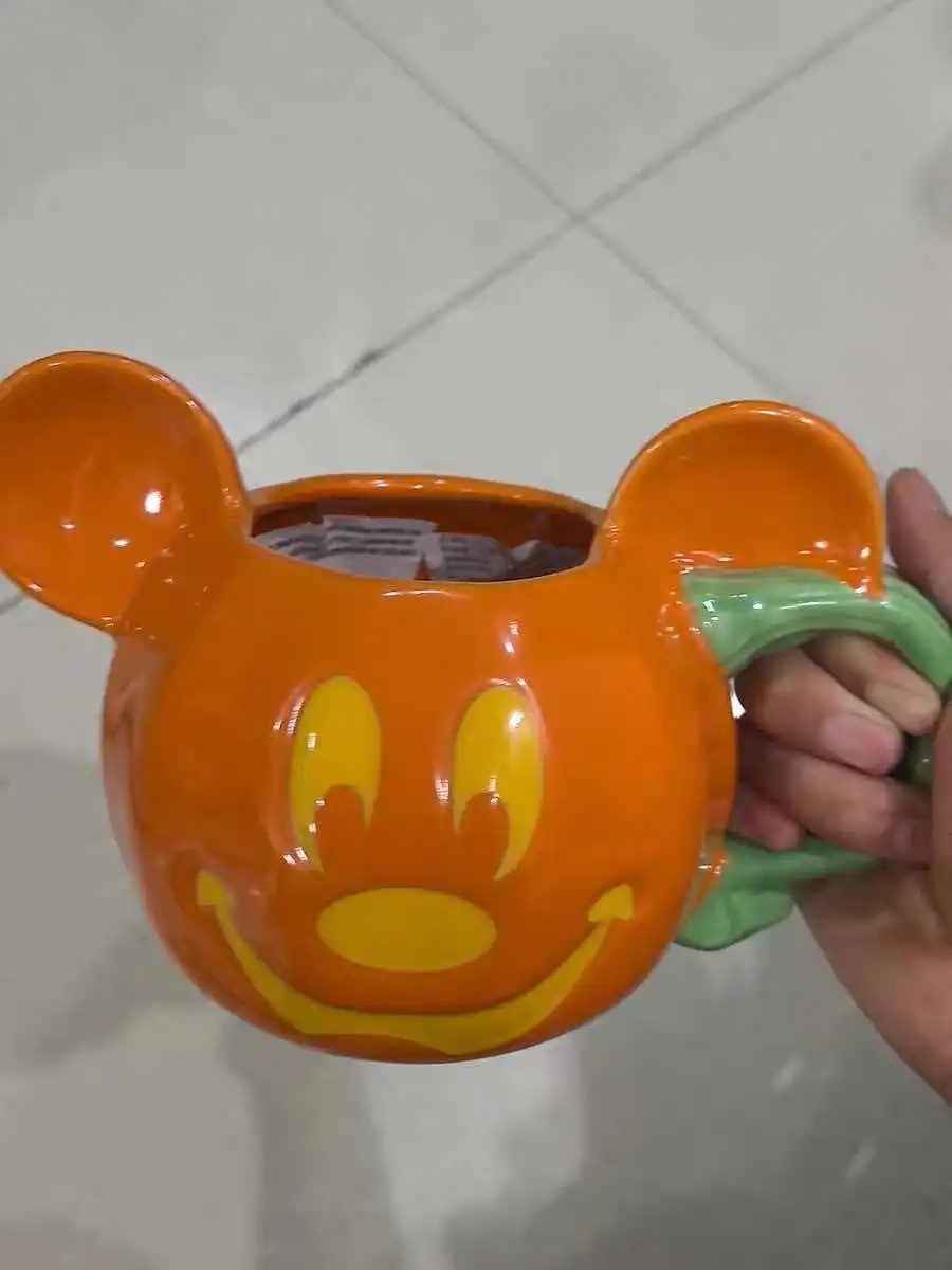 

Оригинальная кружка Disney 2023, тыква на Хэллоуин, Микки, керамическое стекло, кружка для воды