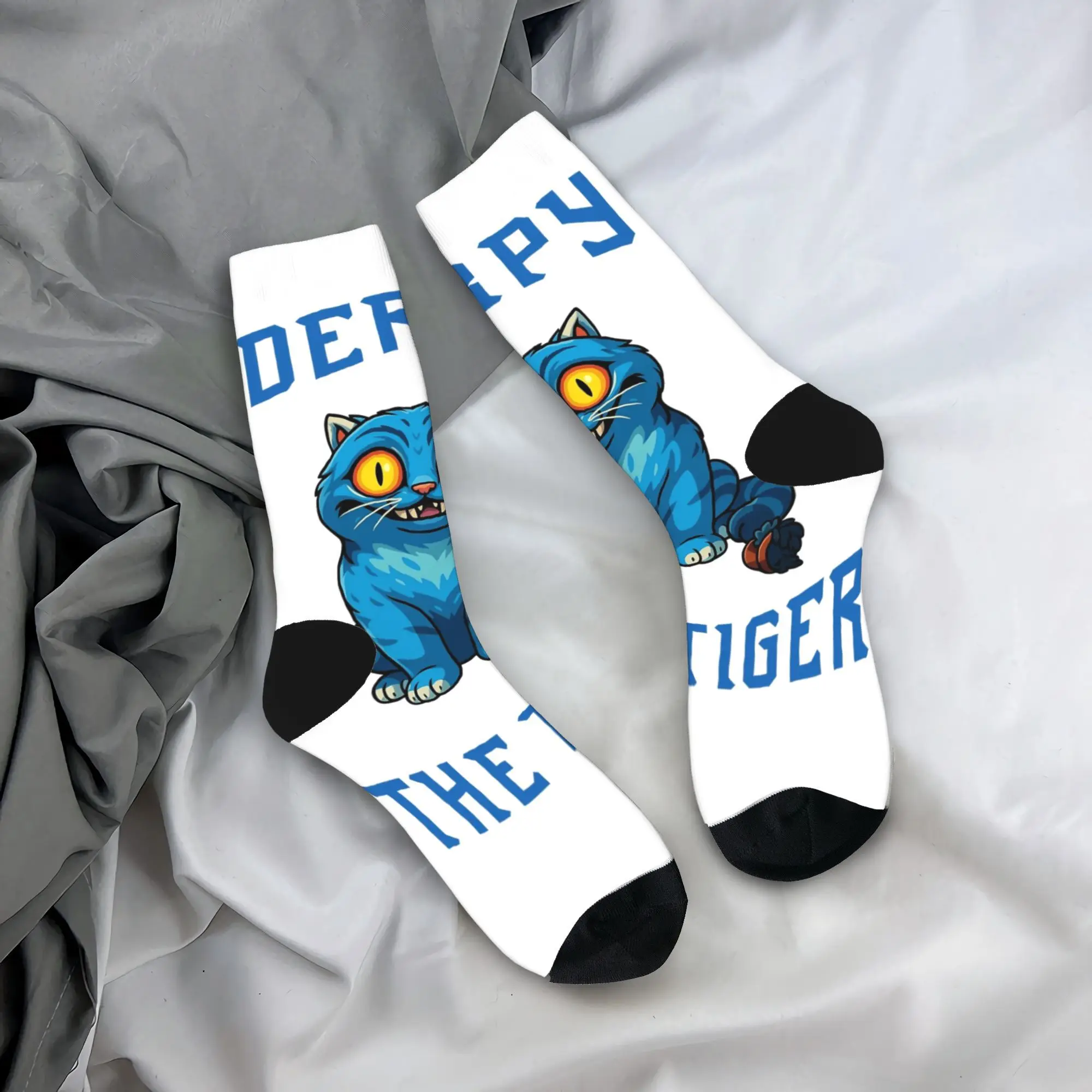

Derpy The Tiger Kpop Demon Hunters Stockings Design Korean Socks Autumn Non Slip Socks Adults Men Cycling Breathable Socks