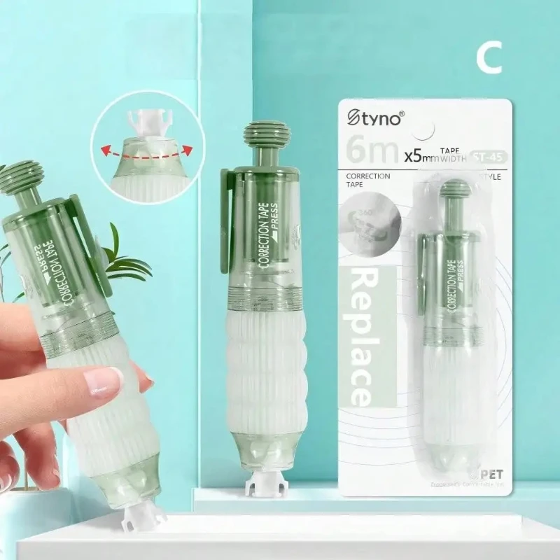 1 قطعة 360 °   قلم جل دوار عالي اللزوجة بسعة قابلة لإعادة الملء، نمط لاصق مزدوج الجوانب لطلاب العودة إلى المدرسة #2