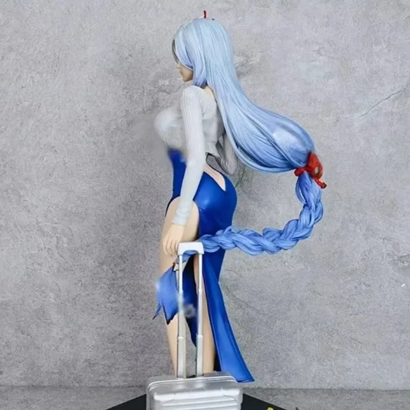 45cm Shenhe Genshin Impact Anime Figures Sexy Shenhe Game Model Ice Girl GK Model Collection Custom Birthday Perimeter Toys Gift