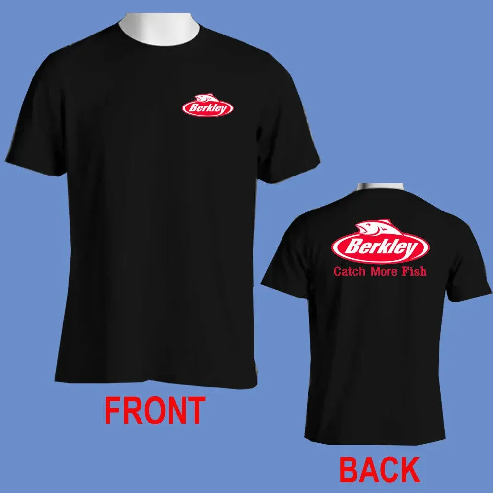 BERKLEY Logo Pro Fishing Logo Men's Black T-Shirt Size S-5XL