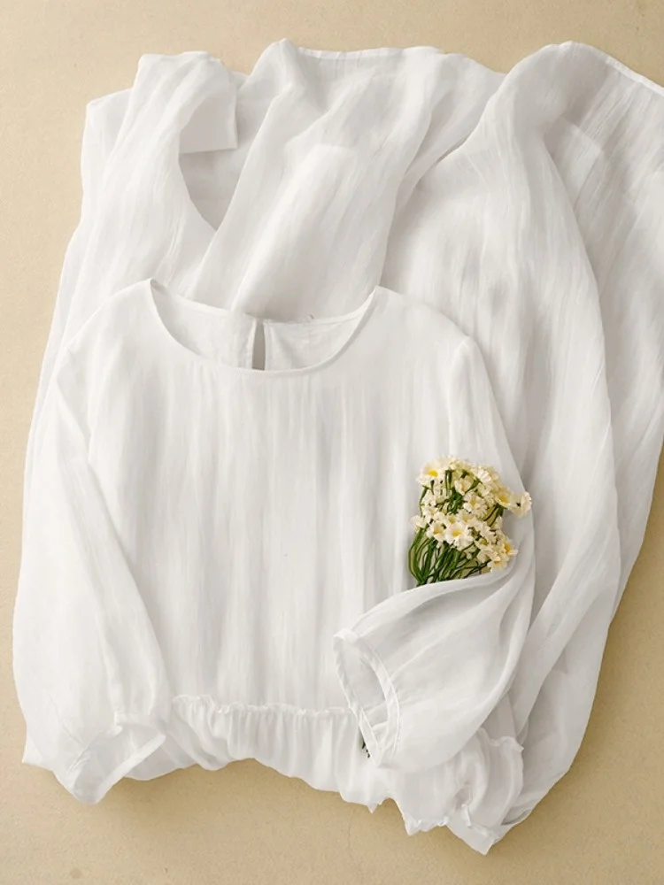 Artístico branco algodão linho ort sve dr feminino verão solto emagrecimento dupla camada grande balanço praia saia longa