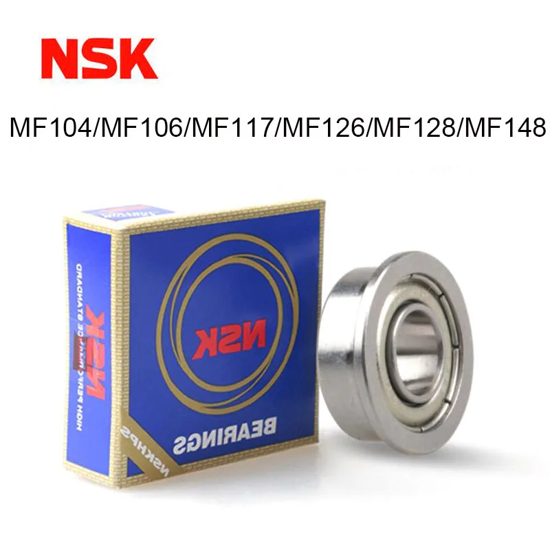 

Japan NSK Flange Bearing MF104 MF106 MF117 MF126 MF128 MF148Z Miniature Flange Bearing Thin Wall Metal Shielded Flanged Bearings