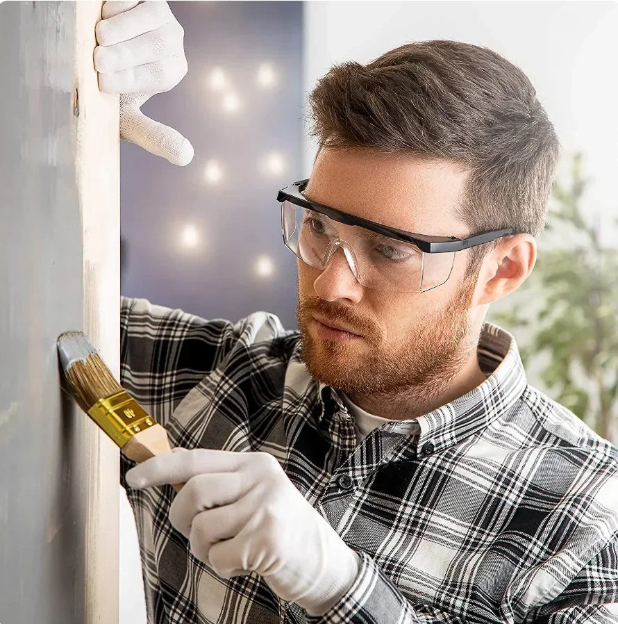 Unisex Safety Glasses Anti-Splash Windproof Dustproof Industrial Lab Riding Goggles for Men And Women