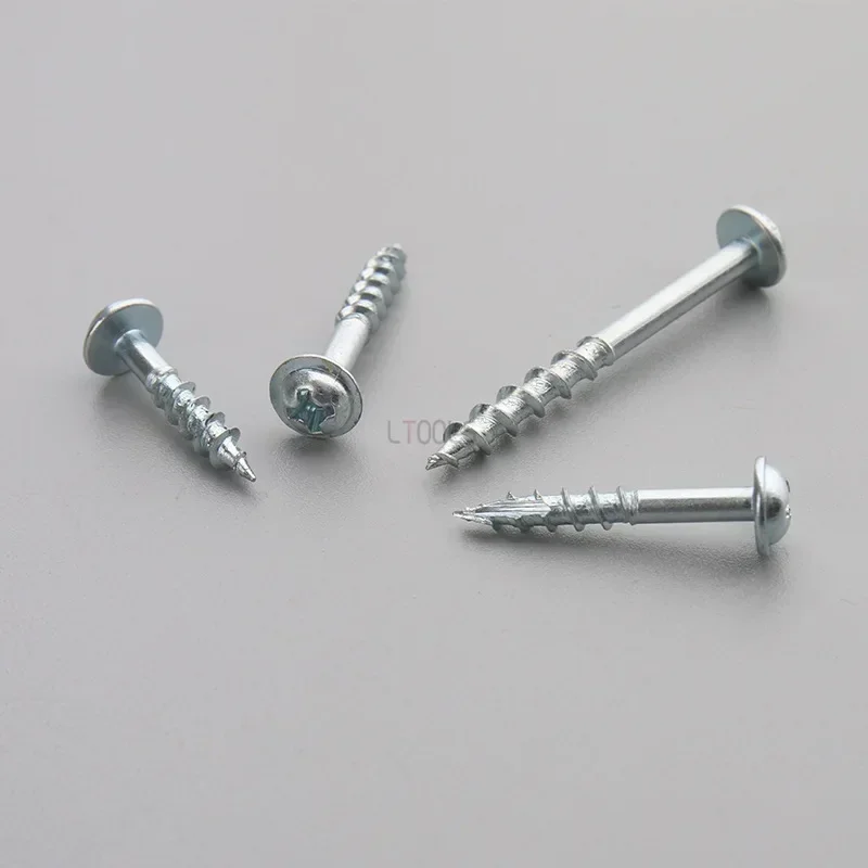 100pcs Oblique Hole Self Tapping Screws Multifunctional Rust Resistance Solid Woodworking Pocket Hole Screws Woodworking Tools