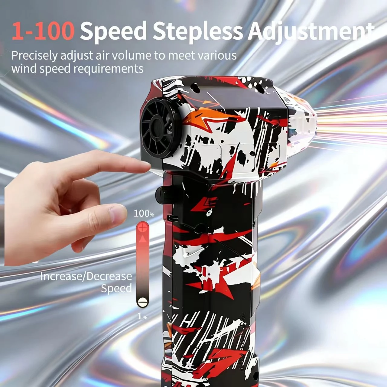 

2025 Новый портативный беспроводной струйный вентилятор с бесщеточным двигателем, турбовоздуходувка для чистки автомобиля со светодиодной подсветкой, цифровой дисплей для наружного использования