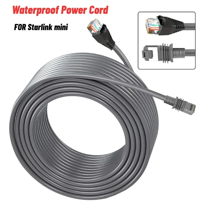 

2M/5M/10/15M Computer Cable High-speed Transmission Network Cable For Starlink Mini Cable 1200Mbps Short Circuit Protection