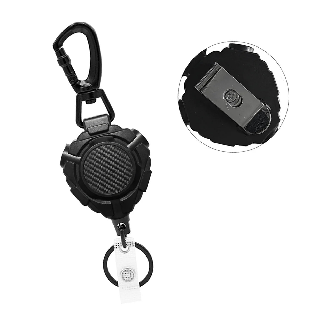 ID Card Holder Bus Card Cover Case Badge Reel Clip Badge Clip Heavy Duty Badge Clip Retractable Badge Holder
