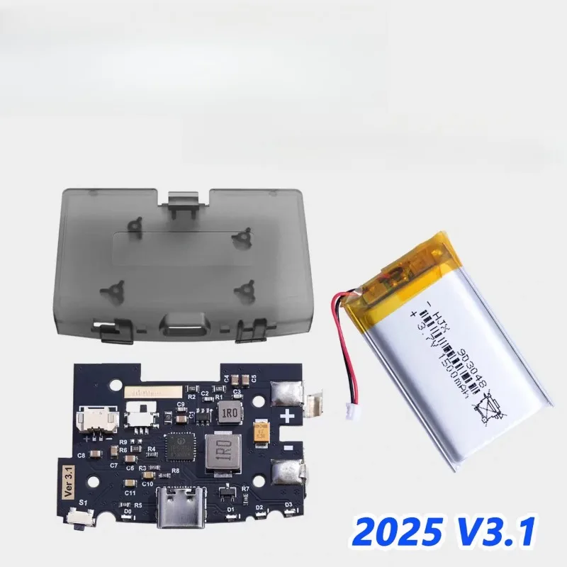 gba31リチウムバッテリー2025電源セット、4段階電力表示、カード書き込み対応、画面ハイライト機能付き