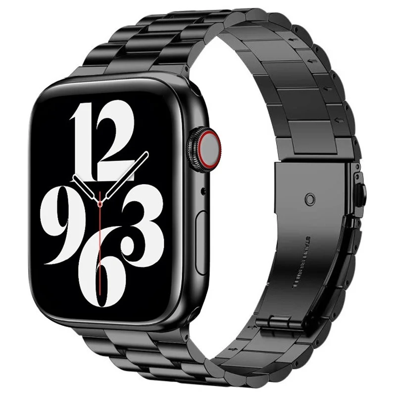 Pulseira metal Aço Elos 3 Para Apple Watch ultra 7 8 Iwo W37 PRO 38 40 42 44 41 45 49 mm