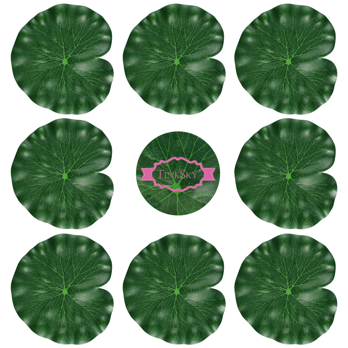 

10pcs Artificial Lotus Leaf Green Simulation Decoration for Fish Pond Aquarium Pool Fountain Decor Water Plant Props