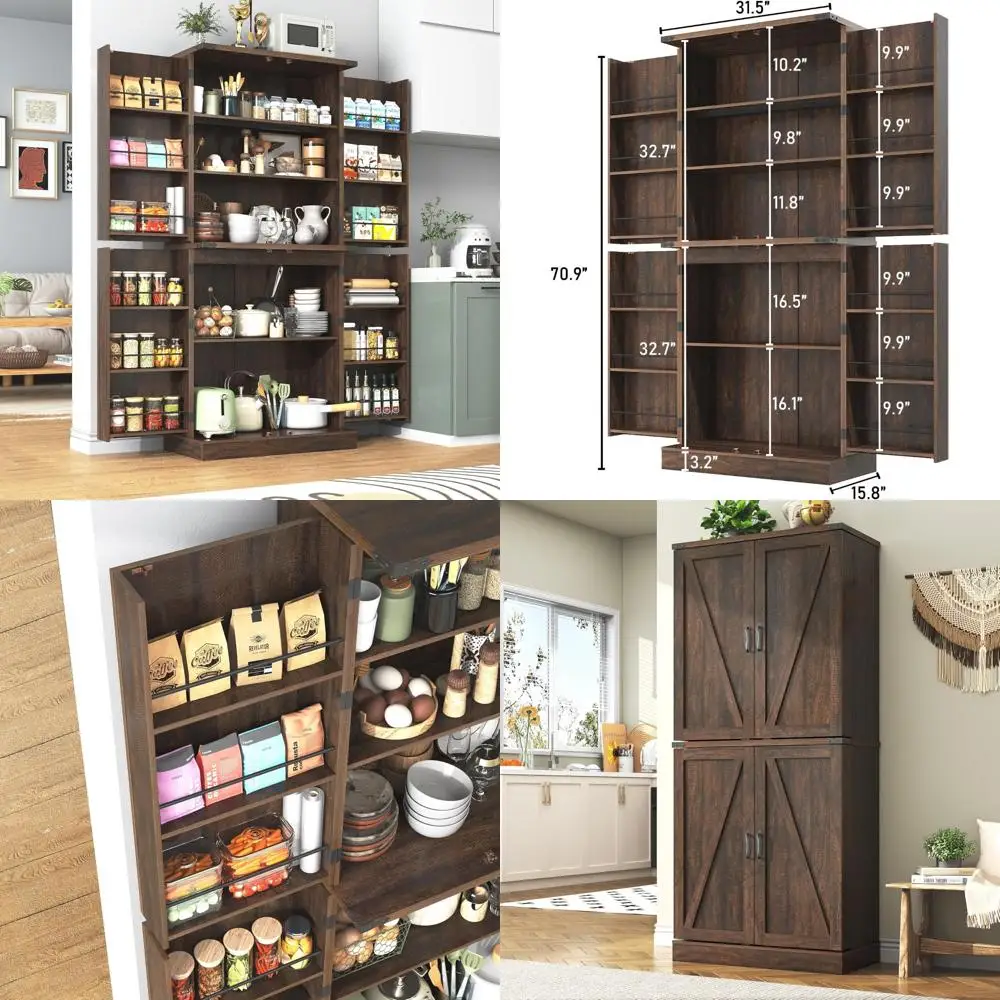 Rustic 71" Tall Kit…