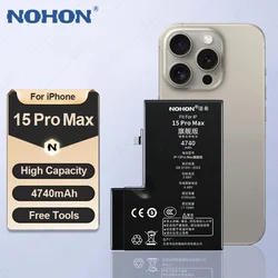 NOHON Replacement Battery for iPhone 15 Pro Max High Capacity Batteries For iPhone 12 14 13 Mini 11 XR X XS SE 8 Plus 7 6S 6