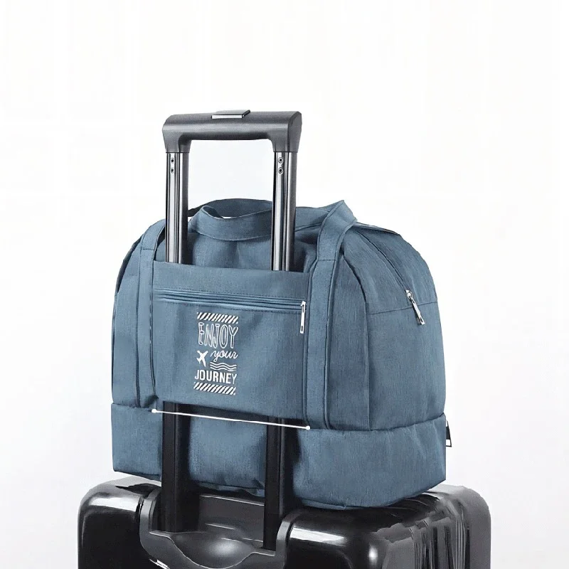 Double-Layer Waterproof Travel Bag for Gym & Swimming -Portable Handheld Dry/Wet Separation Cosmetic Toiletry Storage Unisex Bag