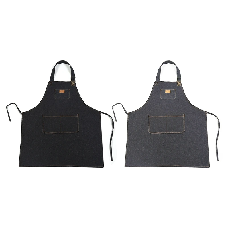 

Apron for Chef Kitchen BBQ and Studio Professional Cooking Bib Hang Neck Apron