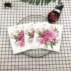 Colourful Napkins Printed Square Paper Napkins Restaurant Floral Facial Tissue Hotel Wedding Table Setting Pure Wood Pulp Paper