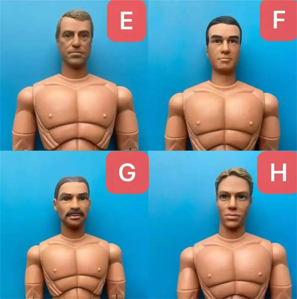

ZYTOYS Male Body Doll Color Dyed Color Stained Flexible Body with Hand Foot Head PVC Material About 12" For Fans Collect DIY