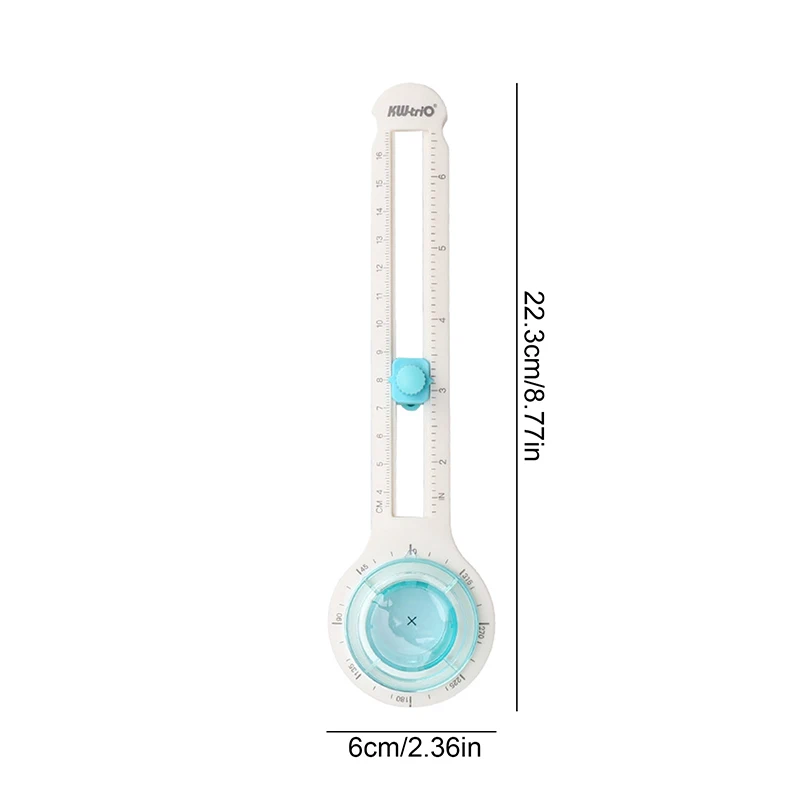 1pc 360 Degree Handmade Round Gauge Cutter, Manual Paper Rotary Cutting Tool, Round Diameter 3.14 Inch - 12.59 Inch image 6