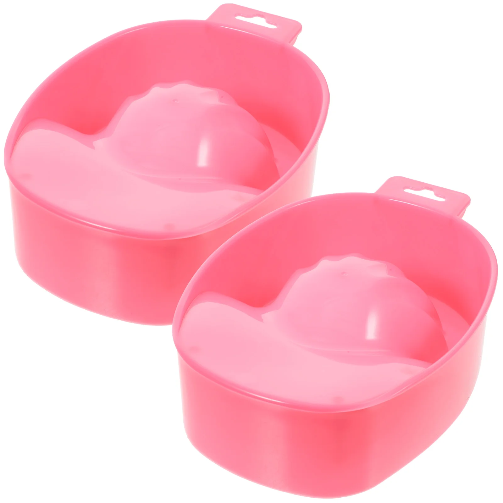 2 Pcs Nail Polish Remover Soak Tray Manicure Bowl Tools Care Makeup Dedicated