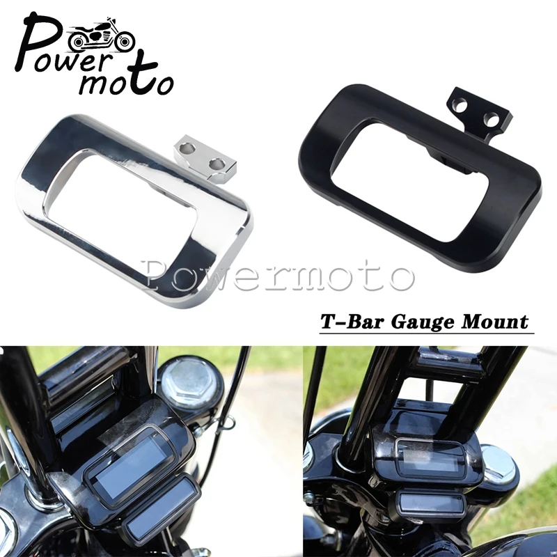 

Motorcycle T-bar Gauge Mount Instrument Bracket Cover Protection For Harley Softail FXBB FXBBS FXBR S FXST 2018 2019 2020 2021
