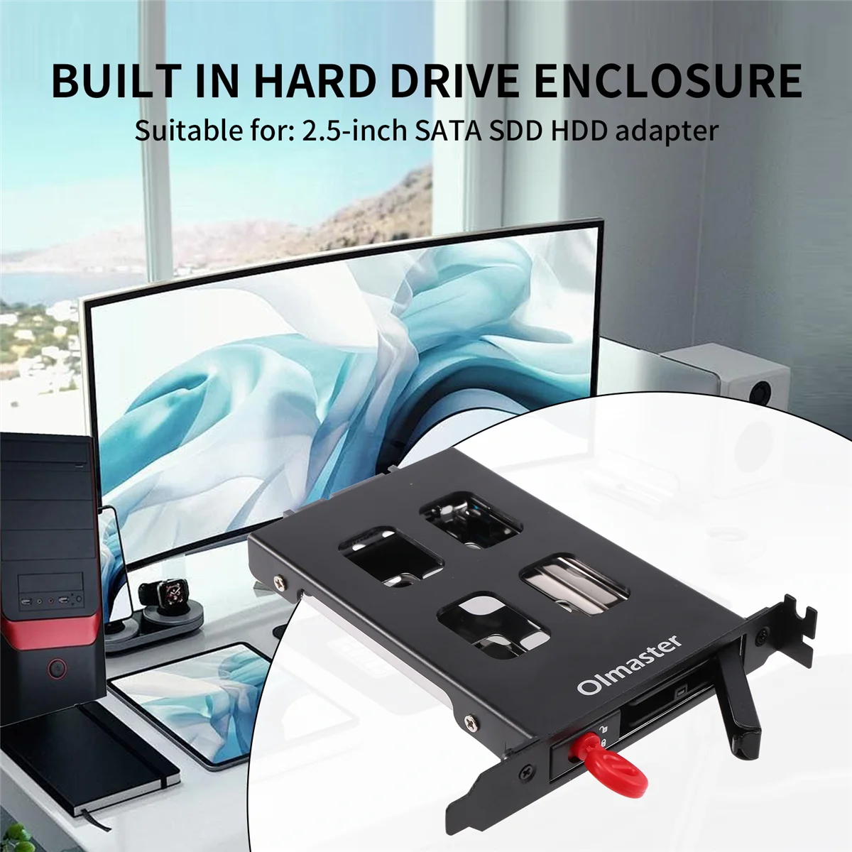 SMIEA Oimaster Pci Mobile Rack Enclosure Чехол для жесткого диска для 2,5-дюймового адаптера Sata Sdd Hdd