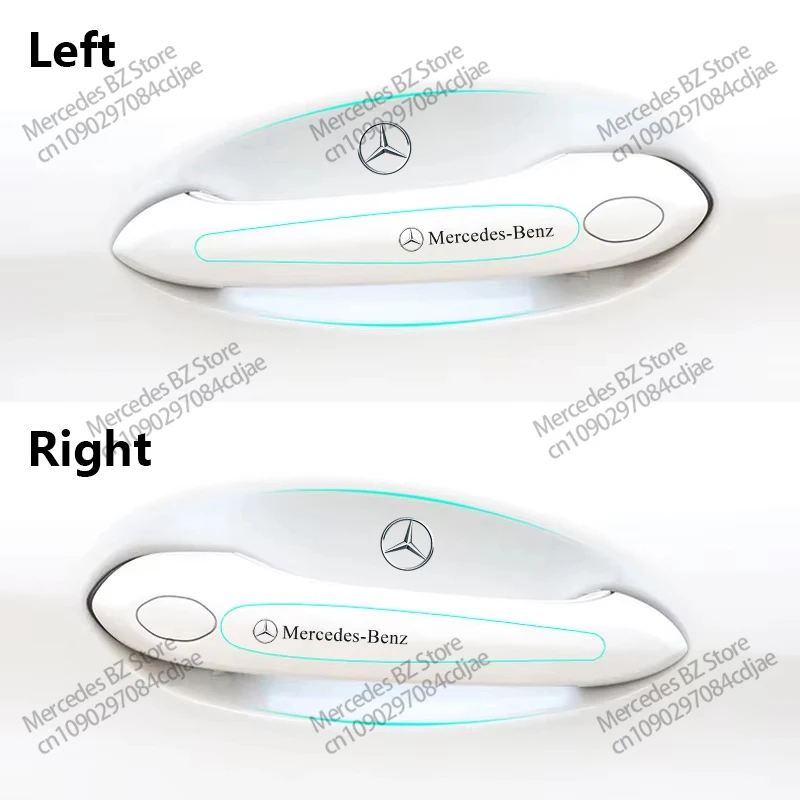 4/8pc Anti-Kratz-Aufkleber Auto türgriff Cup Protector Film für Mercedes Benz W204 W124 W201 W202 W212 W220 W205 Gla Cla AMG