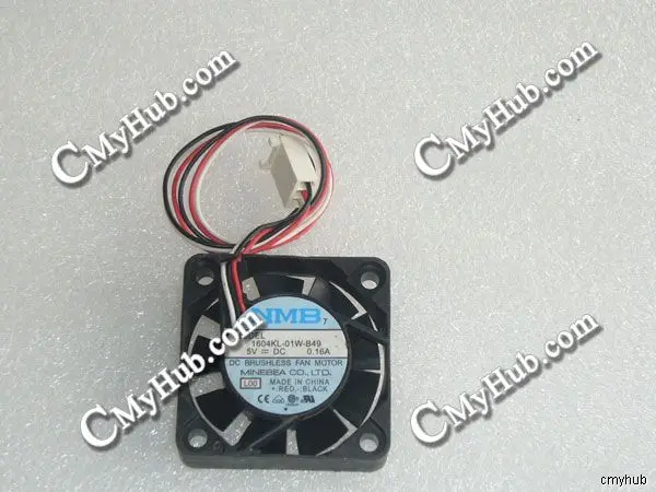 For NMB 1604KL-01W-B49 L00 DC5V 0.16A 4010 4CM 40MM 40X40X10MM 3pin Cooling Fan 1604KL-01W-B49 L00