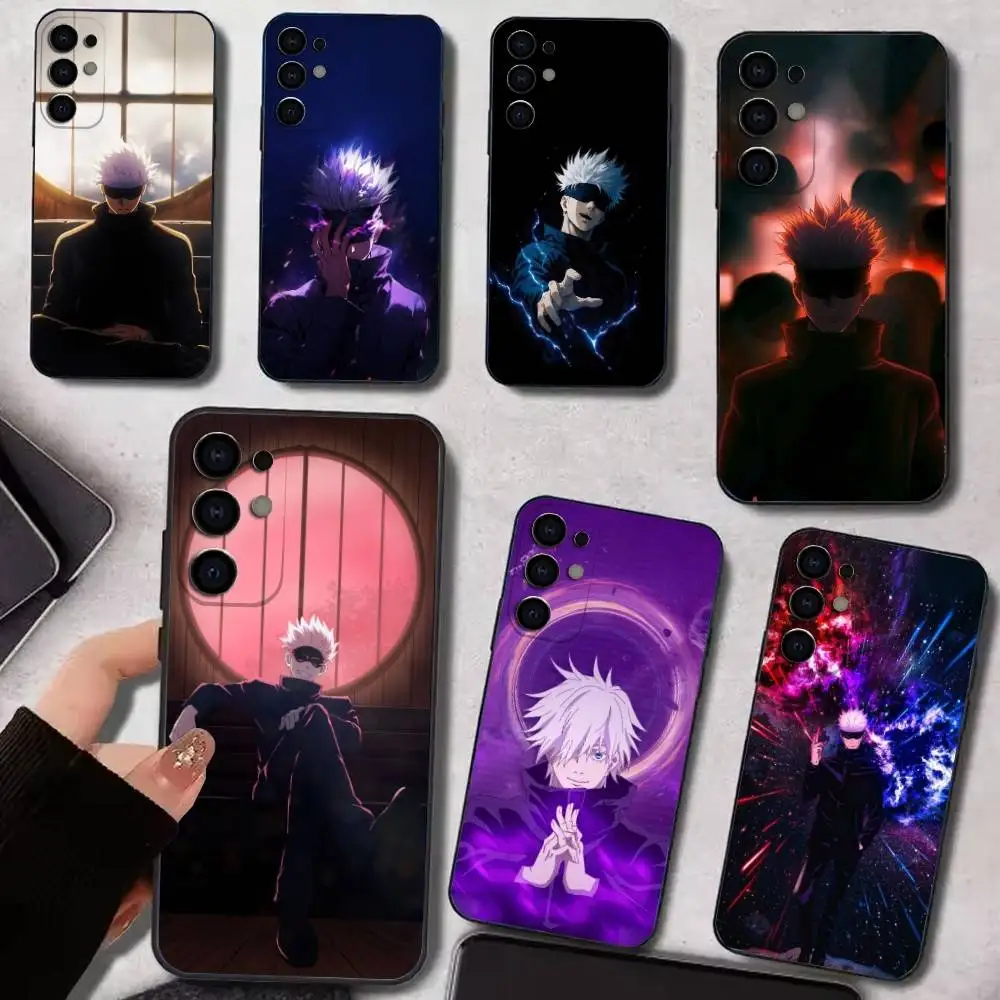 

The Strongest J-Jujutsu K-Kaisen G-Gojo Phone Case For Samsung S25,S24,S21,S22,S23,S30,Ultra,S20,Plus,Soft Silicone Black Cover