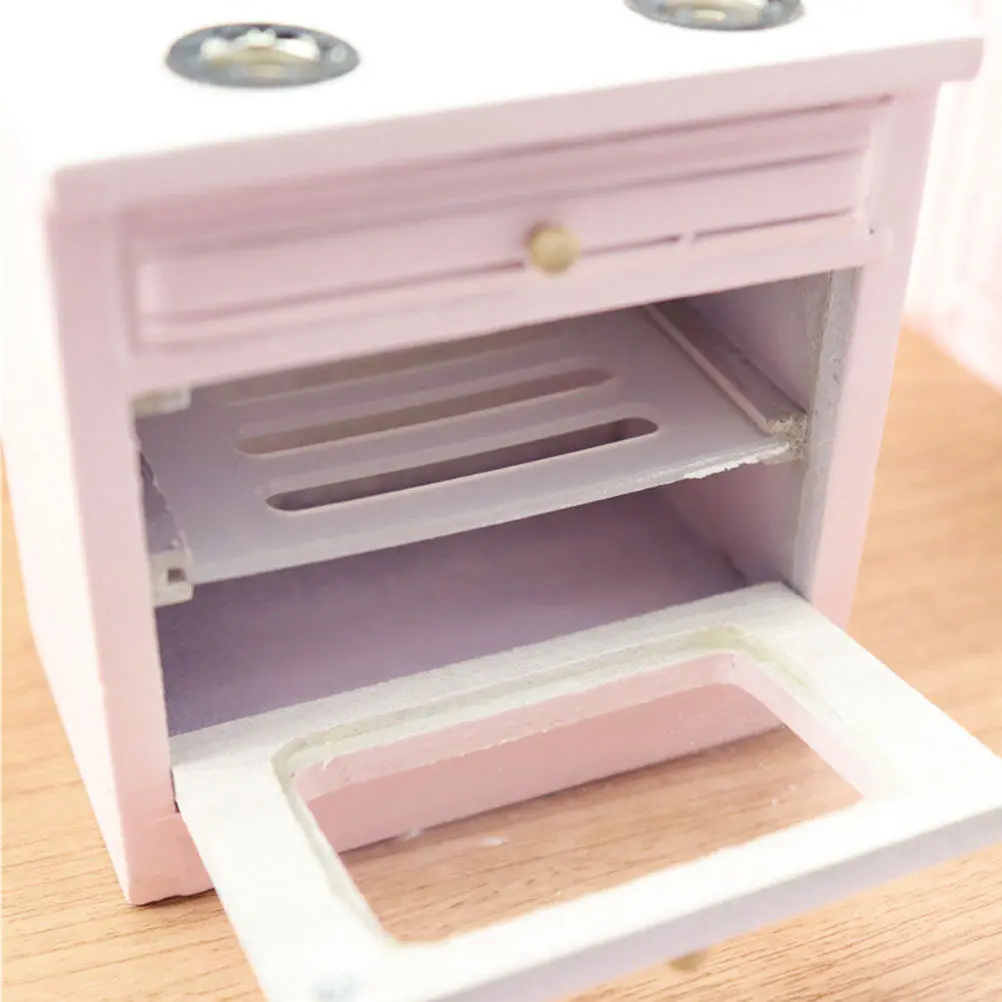 1Pcs Miniature Kitchen Gas Stove Mini Household Furniture Compact Realistic Simulation Smooth Surface Mini Gas Stove