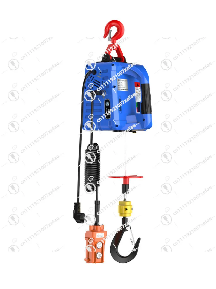Portable electric hoist 220v small crane household wireless remote control lifting hoist electric hoist small