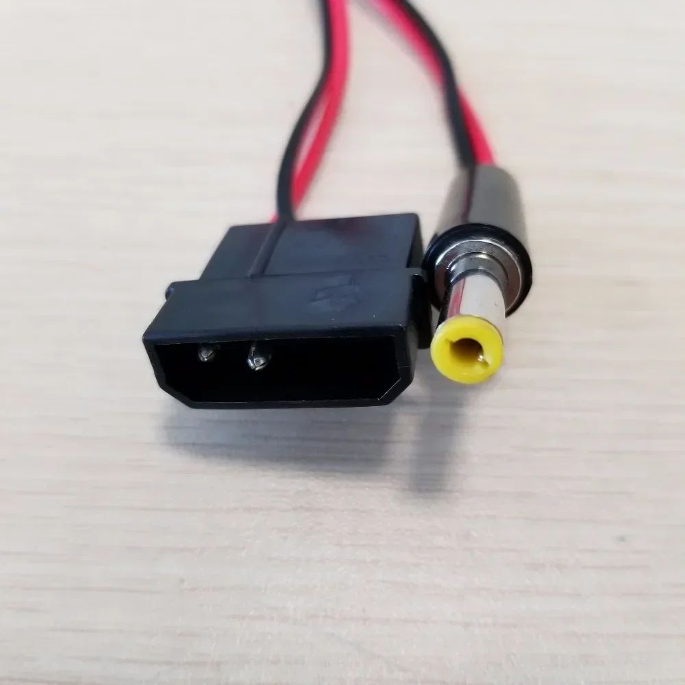 10pcs/lot IDE Molex Male to DC 5.5mm x 2.1mm Converter Adapter Power Supply Cable 12V 18AWG Wire 50cm