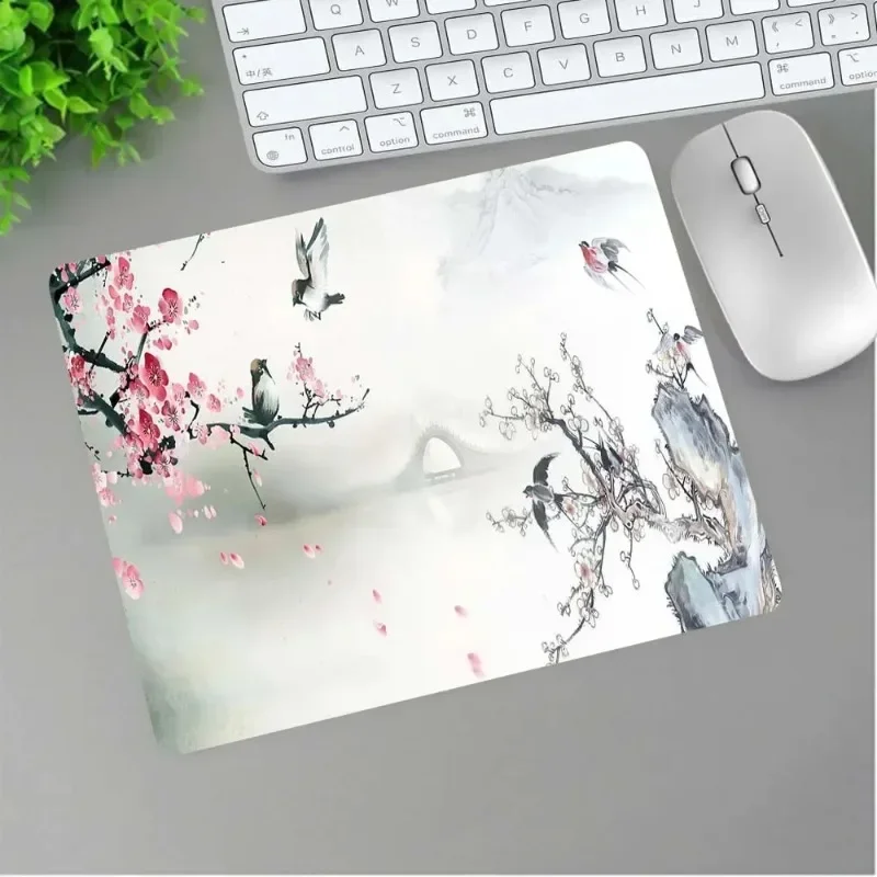 

Pink Sakura Gaming Mouse Pad Laptop Rubber Anti-Slip Durable Washable HD Printing Suitable for Gamers and Home
