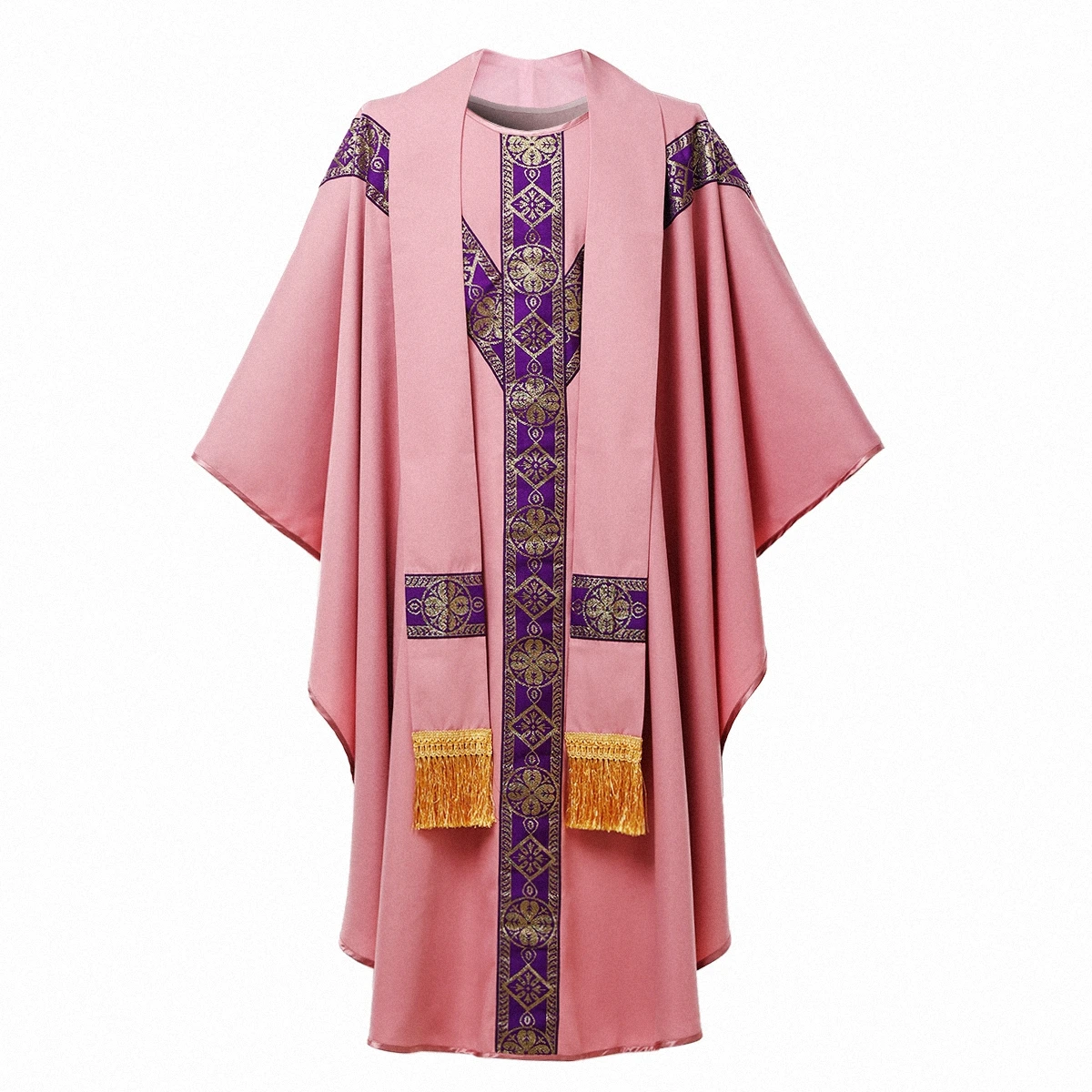 

Chasuble Purple Liturgical Vestment for Catholic Church Priest Mass Robe