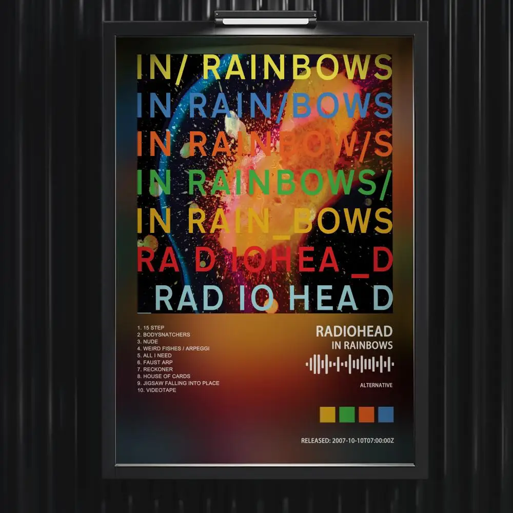 Póster de R-Radioheads, álbum de música caliente, estrella, Hip Hop, sala de estar, pintura en lienzo, arte, pared del hogar