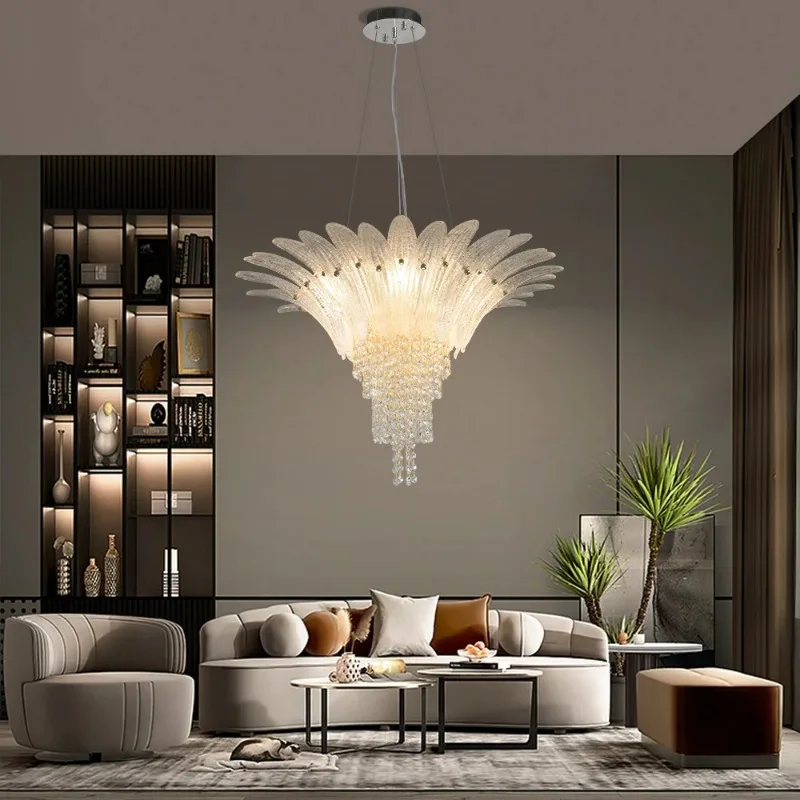 

2026 for French luxury glass crystal chandelier for living room bedroom restaurant dining table villa indoor design large