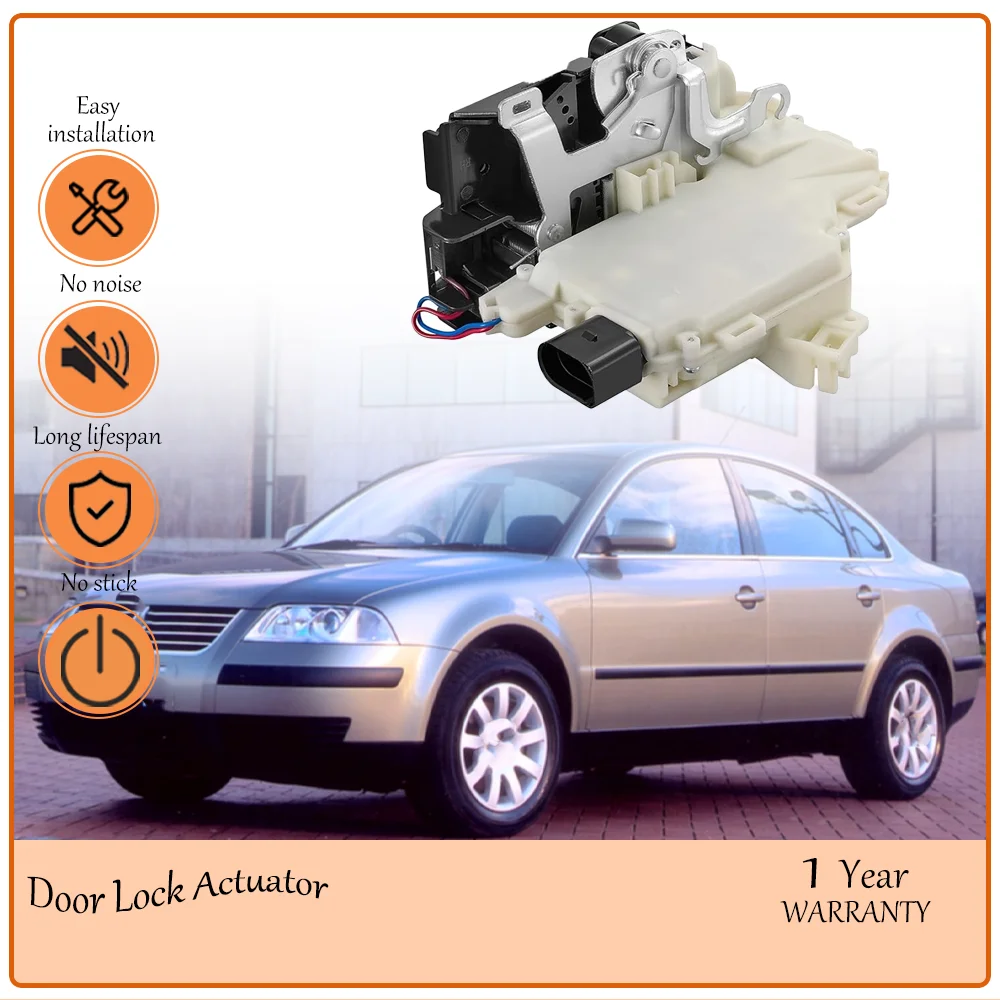 

Power Door Lock Actuator Front Right Compatible with Volkswagen Vehicles, Jetta 1999-2010 Passat 2000-2005 oem931-500,931-501