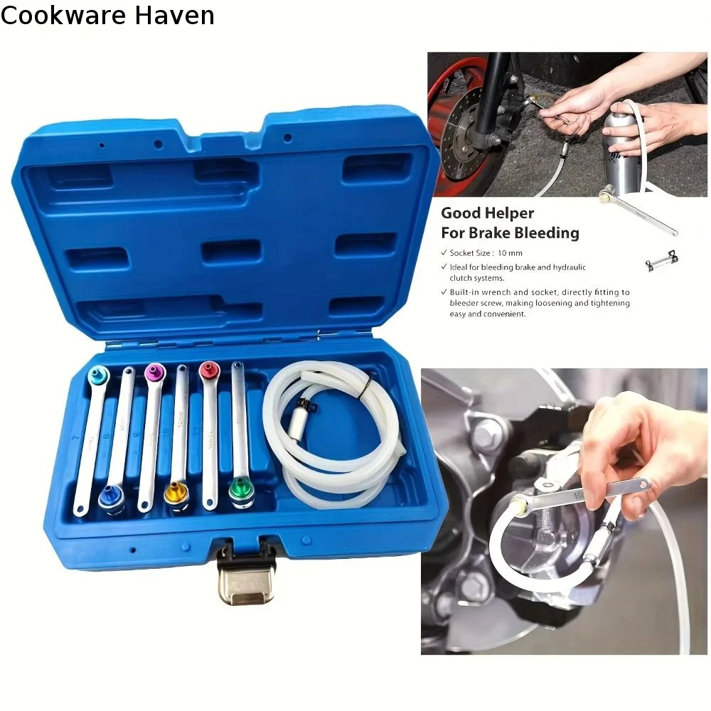 7pcs-set-7-to-12mm-brake-bleeding-spanner-12-point-wrench-check-valve-brake-bleeder-wrench-one-way-adapter-sockets
